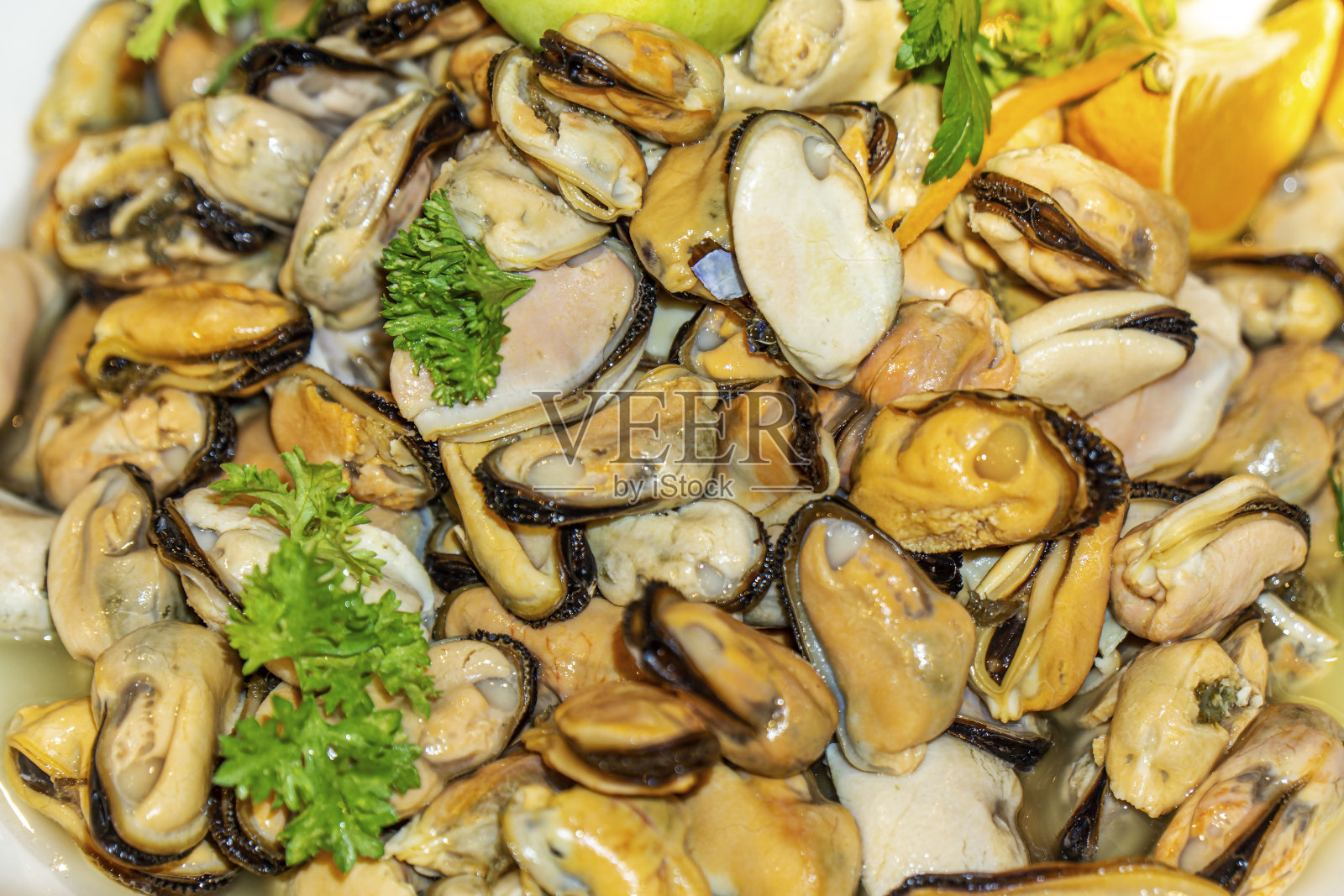 开放式自助餐提供新鲜美味的海鲜照片摄影图片