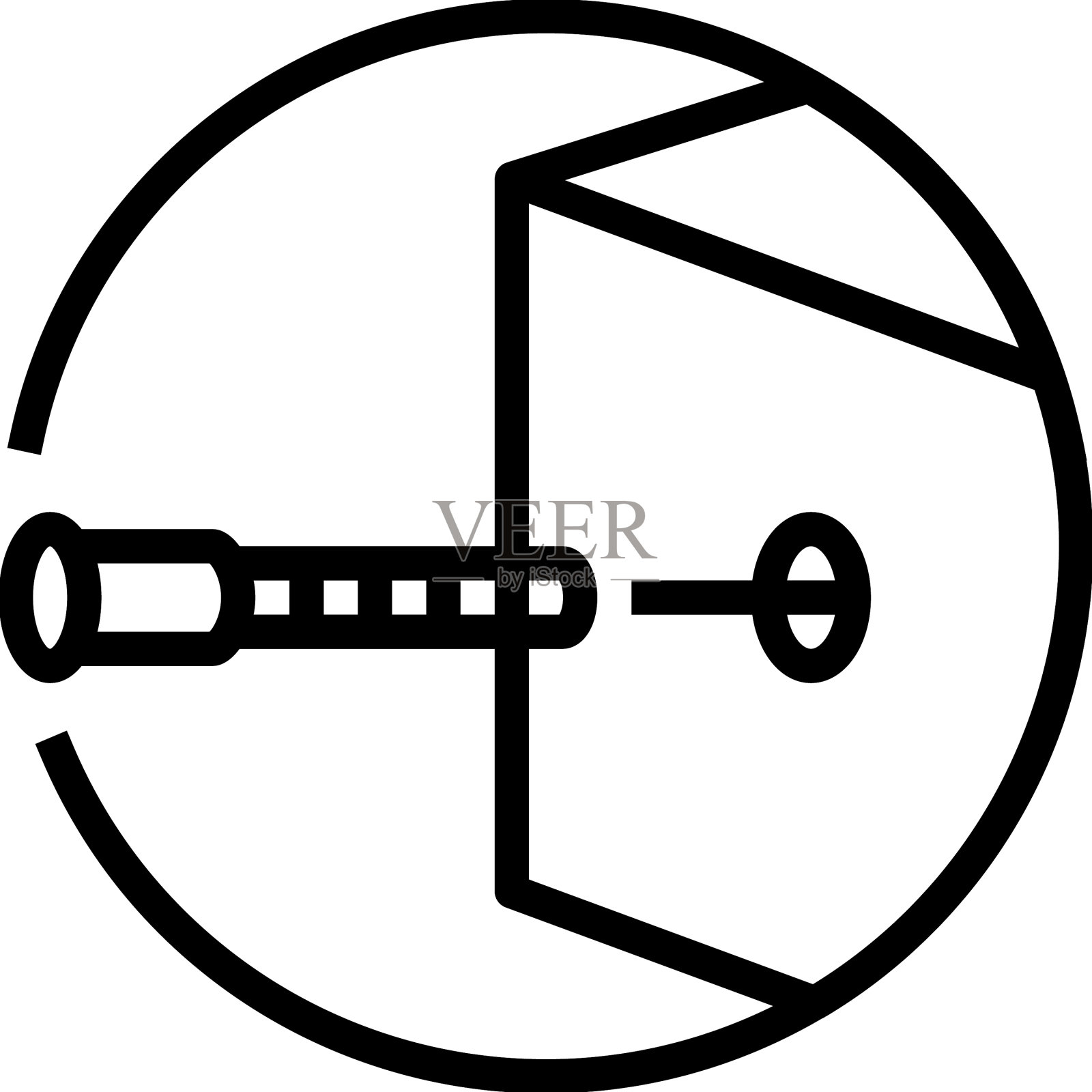 插入金属螺丝组装家具线图标图标素材