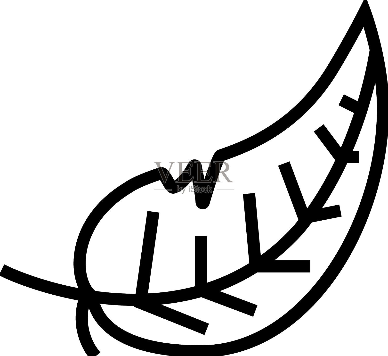 轻羽毛软绒毛线图标设计元素图片