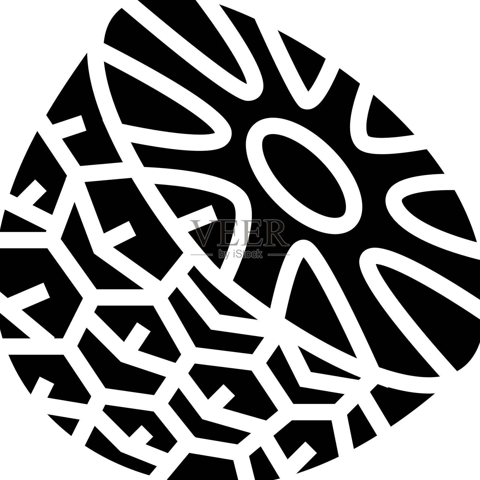 菠萝棕黄色字形图标设计元素图片