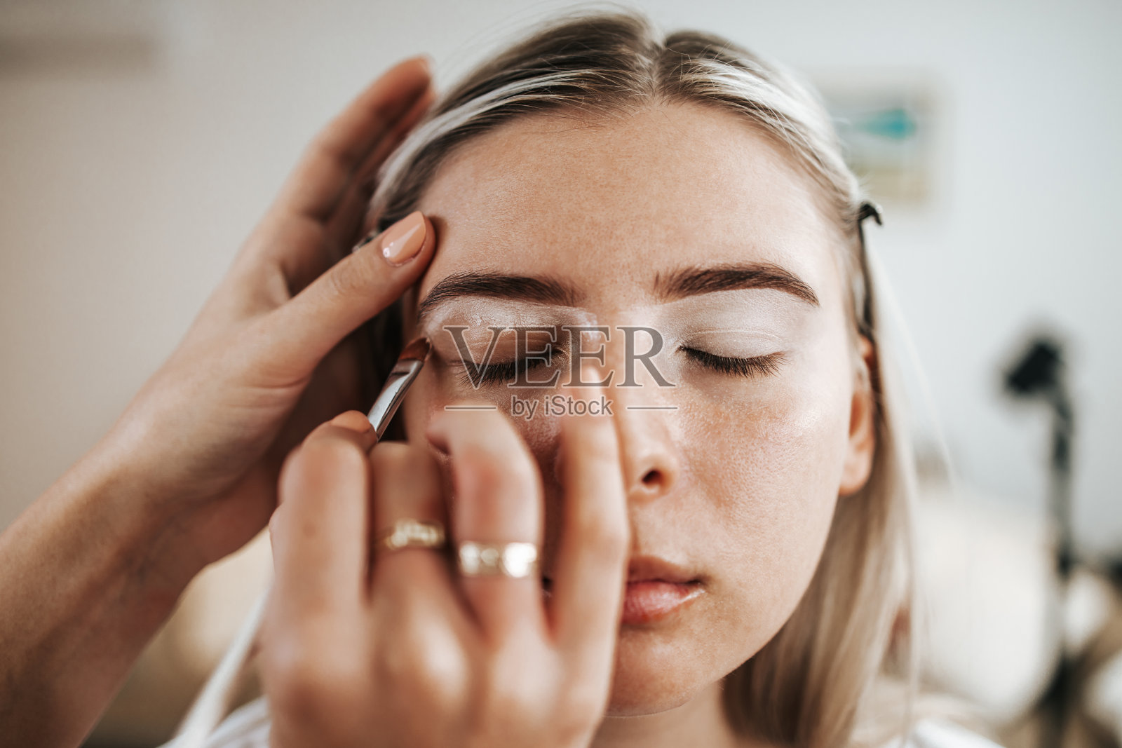 化妆和美容工作照片摄影图片