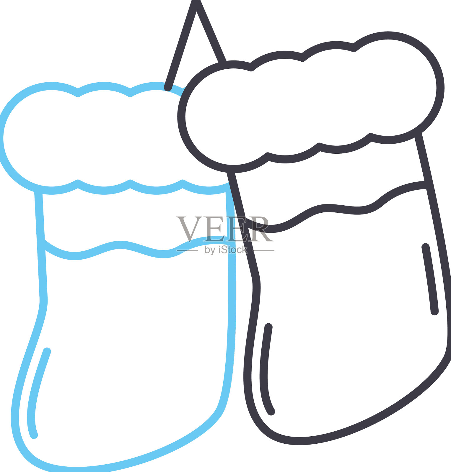 丝袜线图标轮廓符号设计元素图片