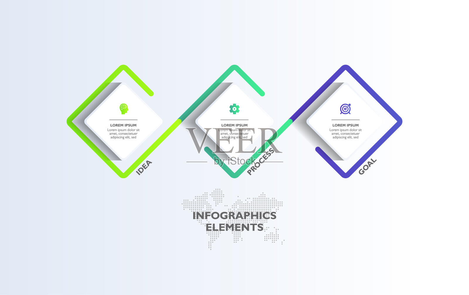 逼真的图表信息图模板设计设计模板素材