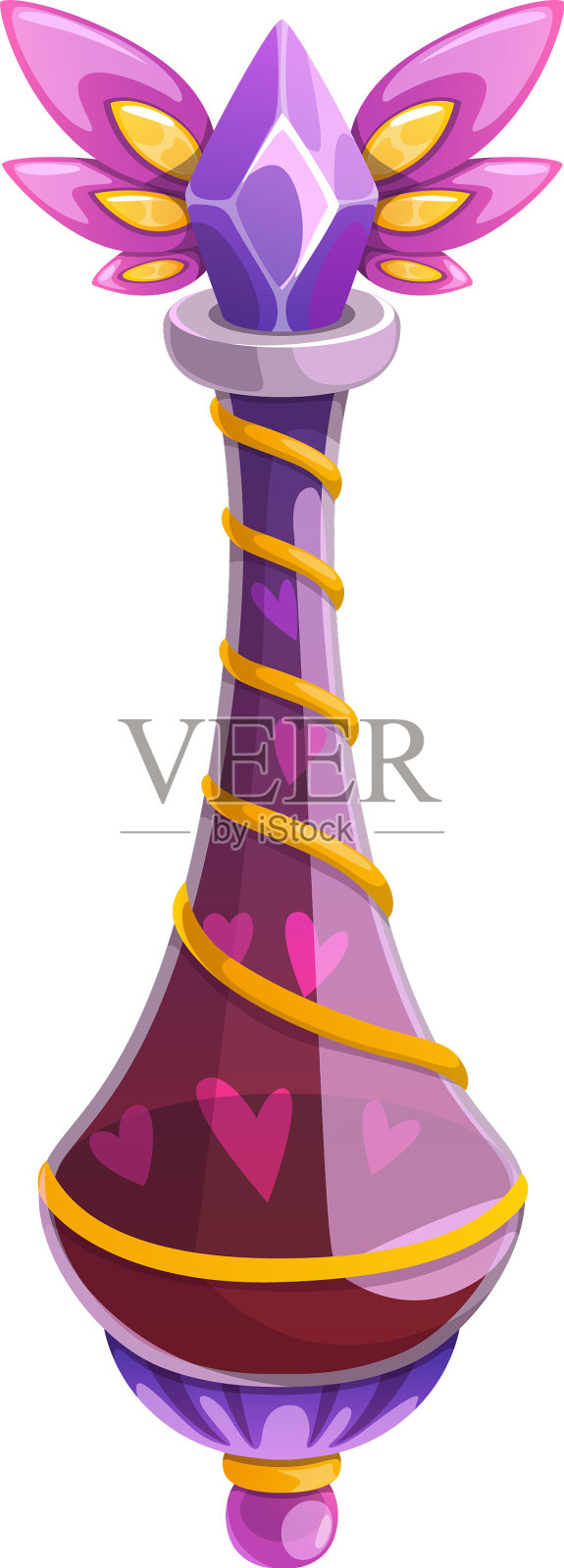 爱情药剂瓶图标灵丹妙药瓶设计元素图片