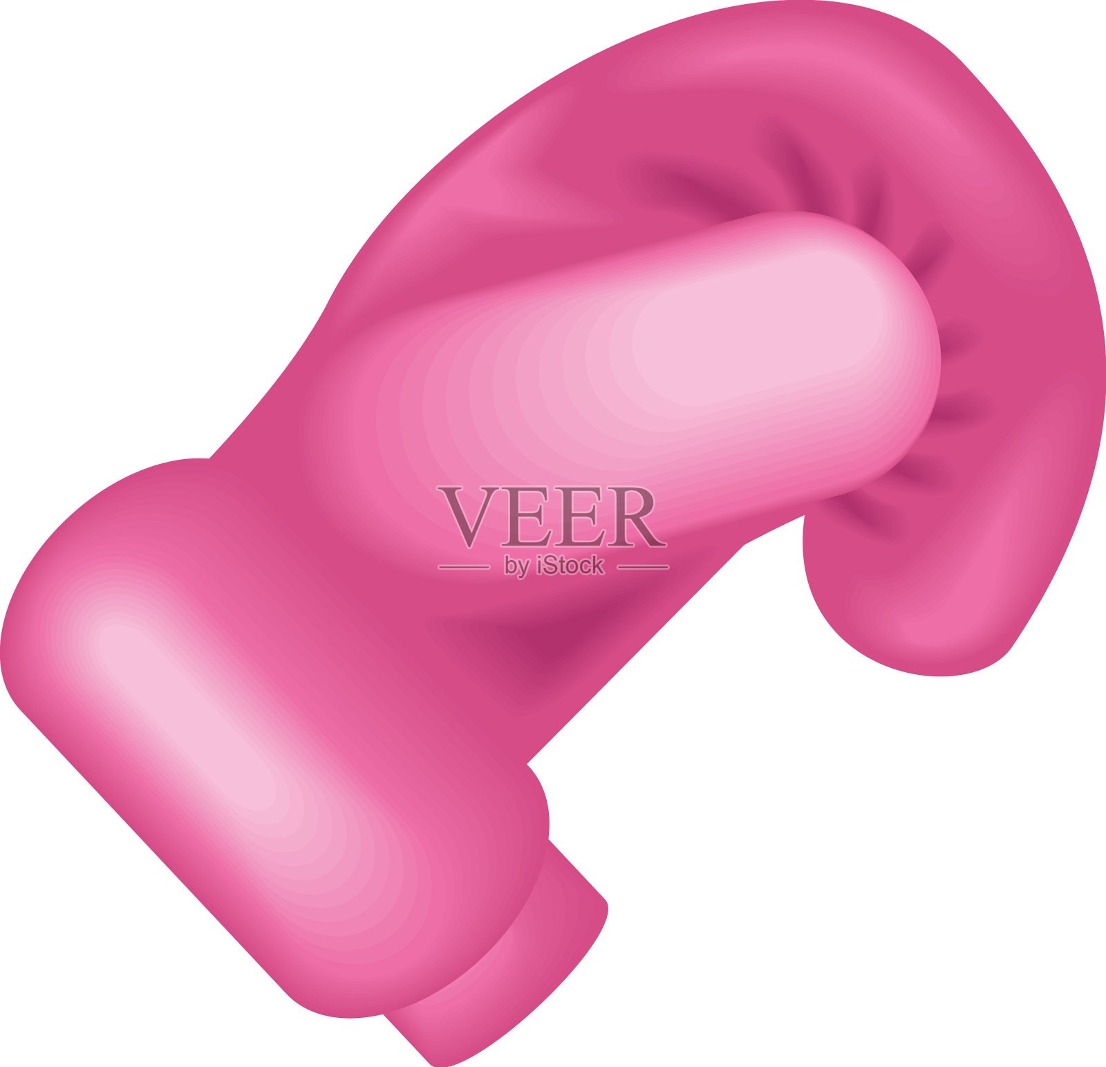 粉红手套乳腺癌设计元素图片