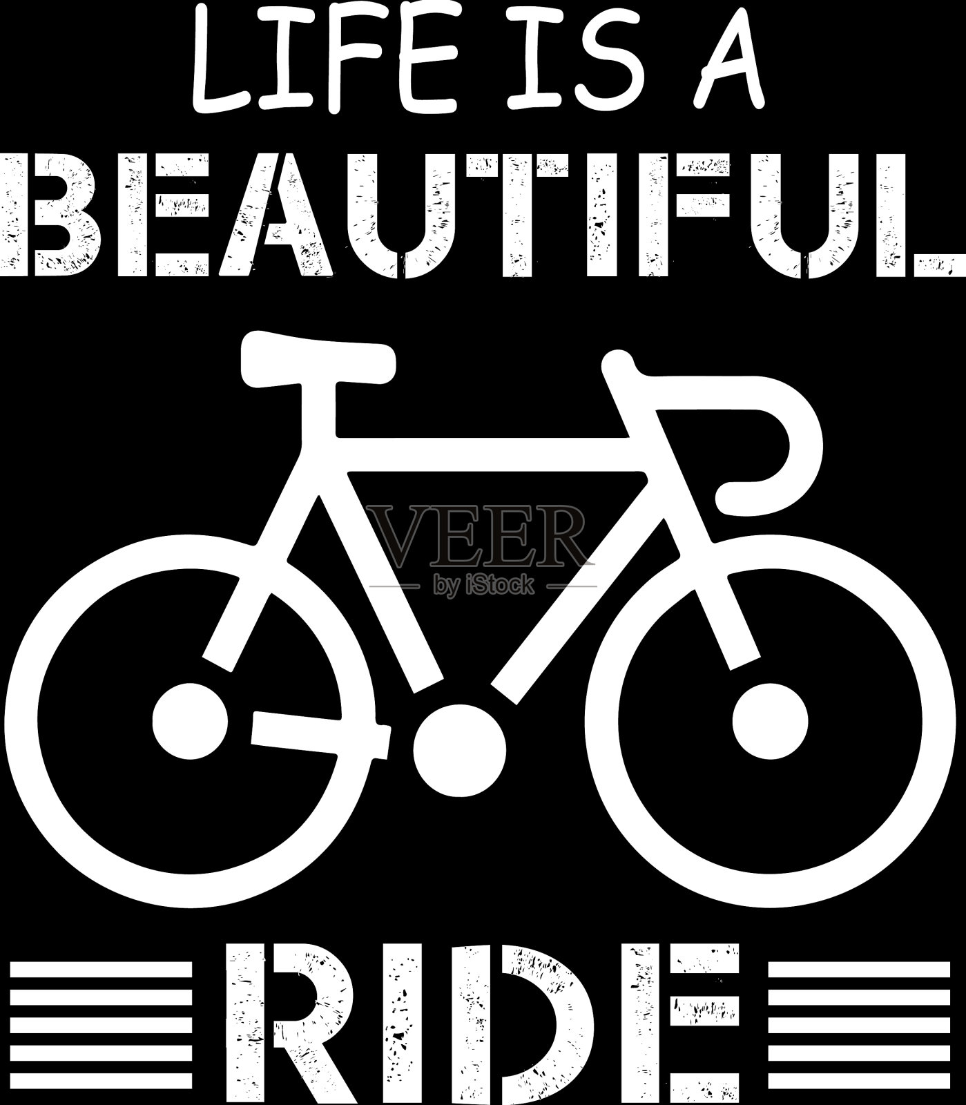 自行车的t恤设计插画图片素材