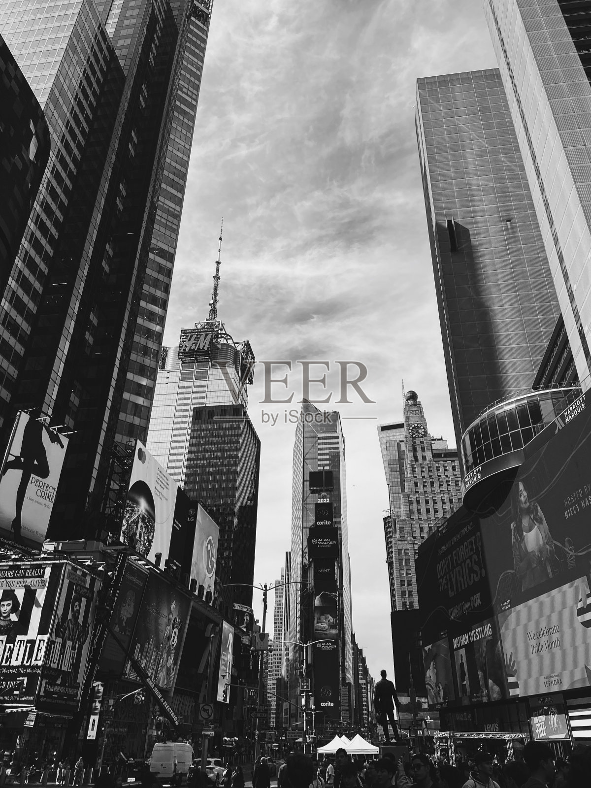 2022年，纽约时代广场照片摄影图片