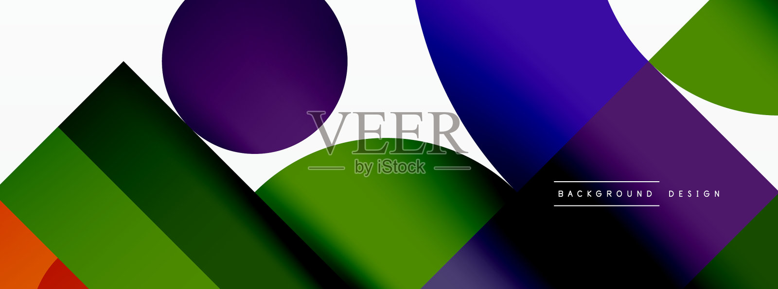 最小的几何抽象背景圆插画图片素材