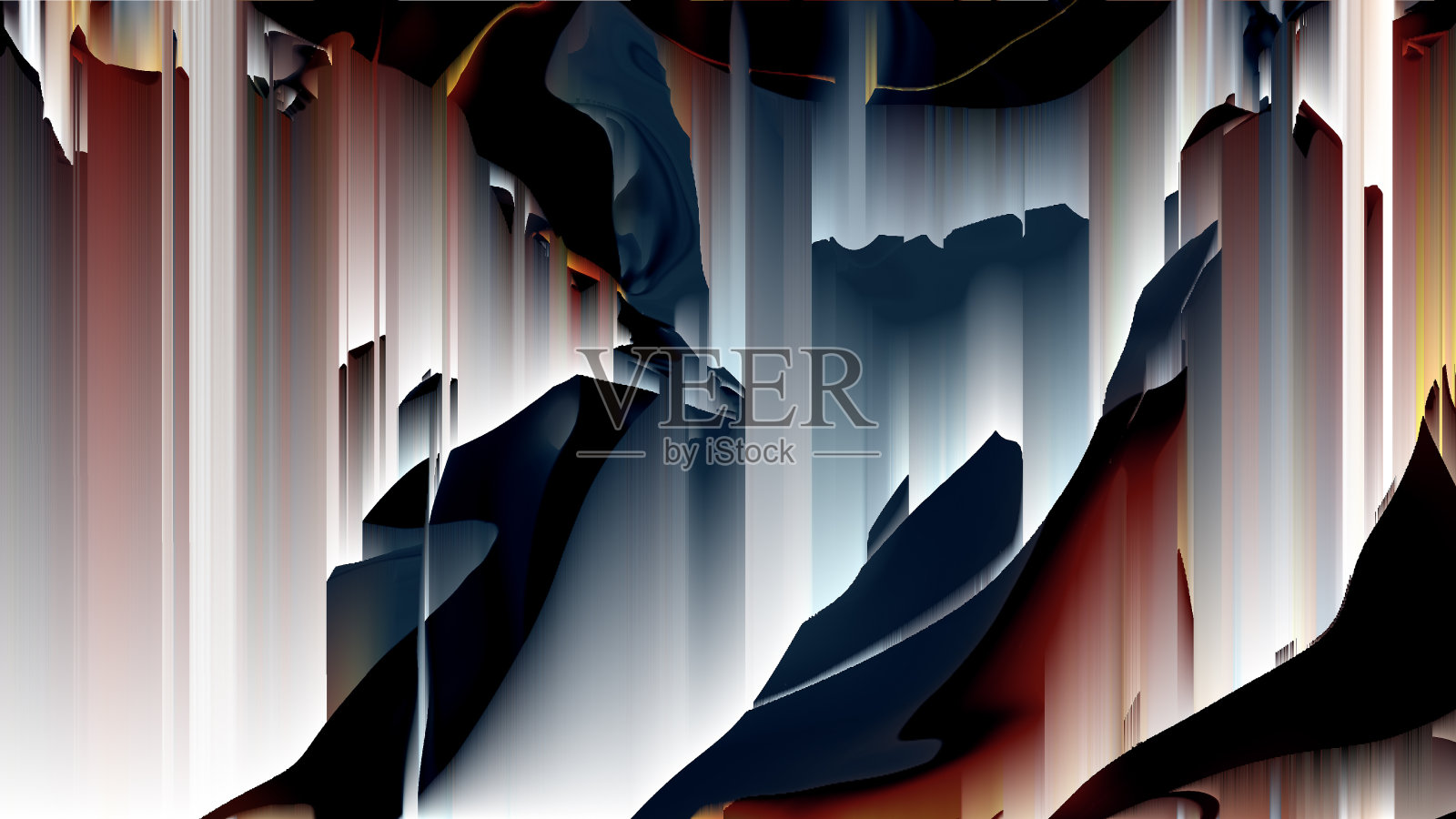 像素流动抽象壁纸插画图片素材