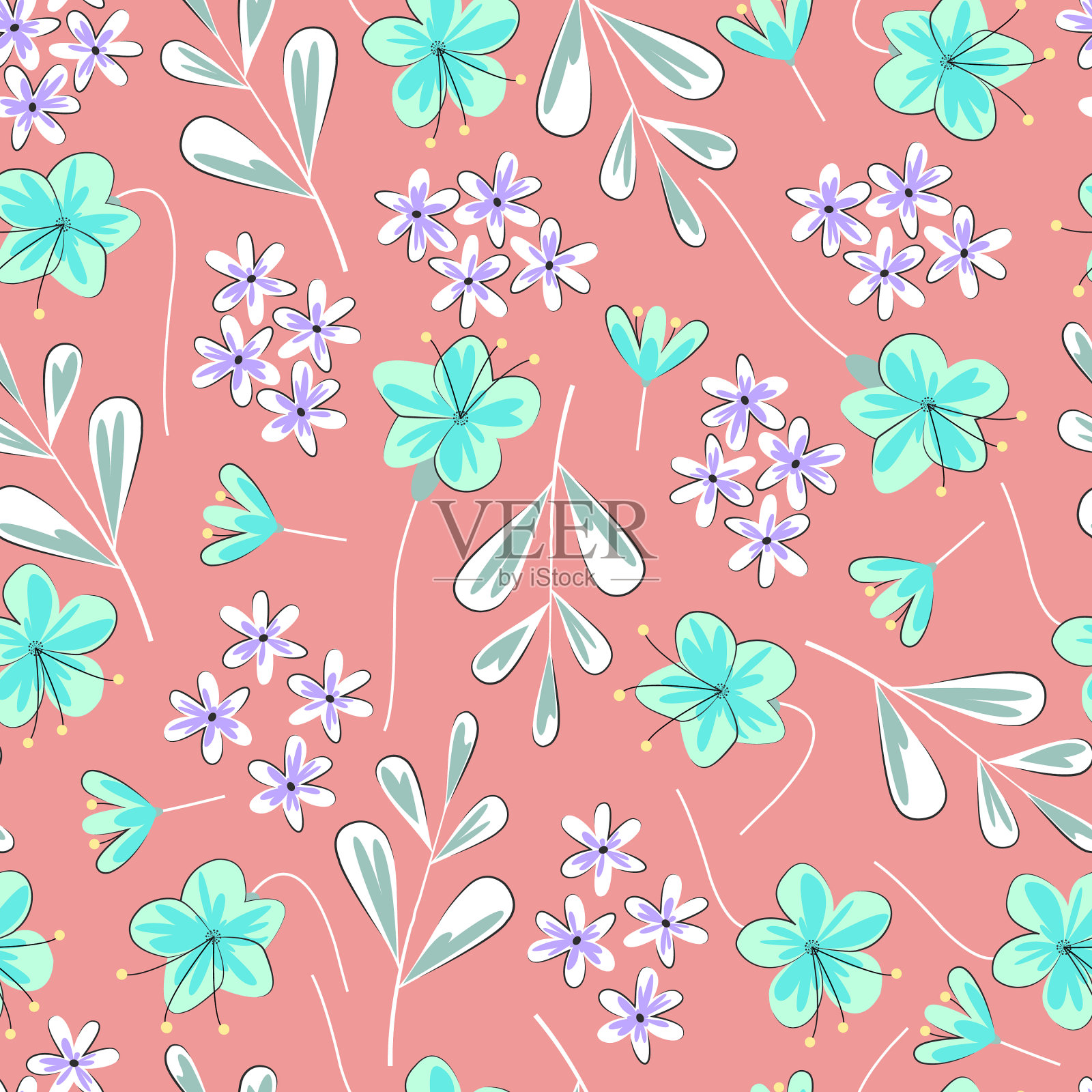 装饰装饰新潮无缝图案插画图片素材