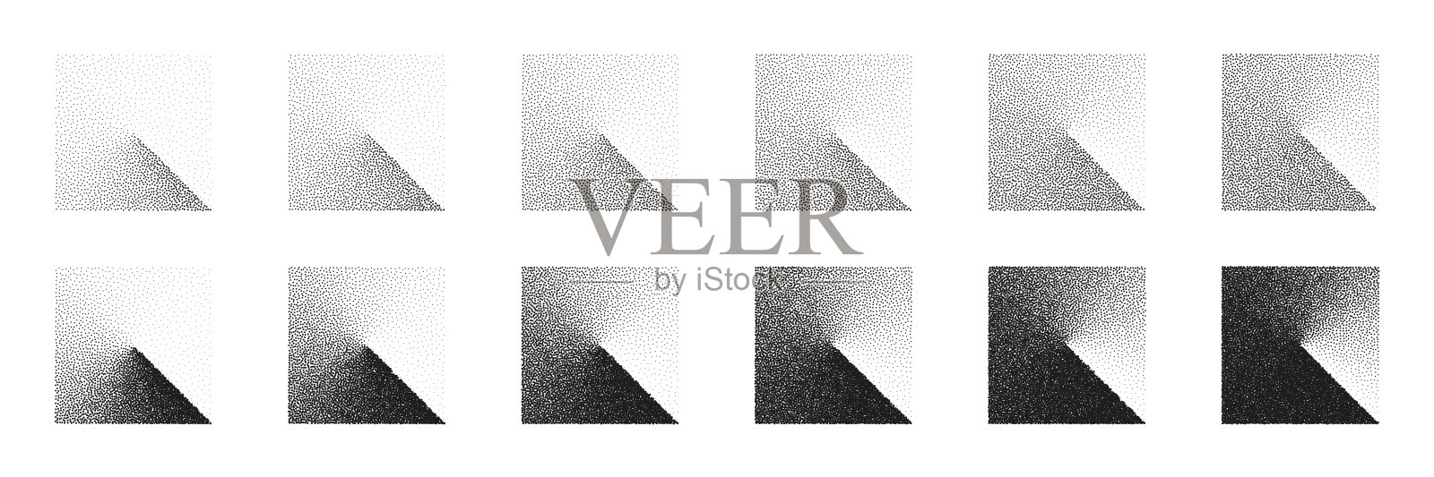 方形点状物体点画元素矢量插画插画图片素材