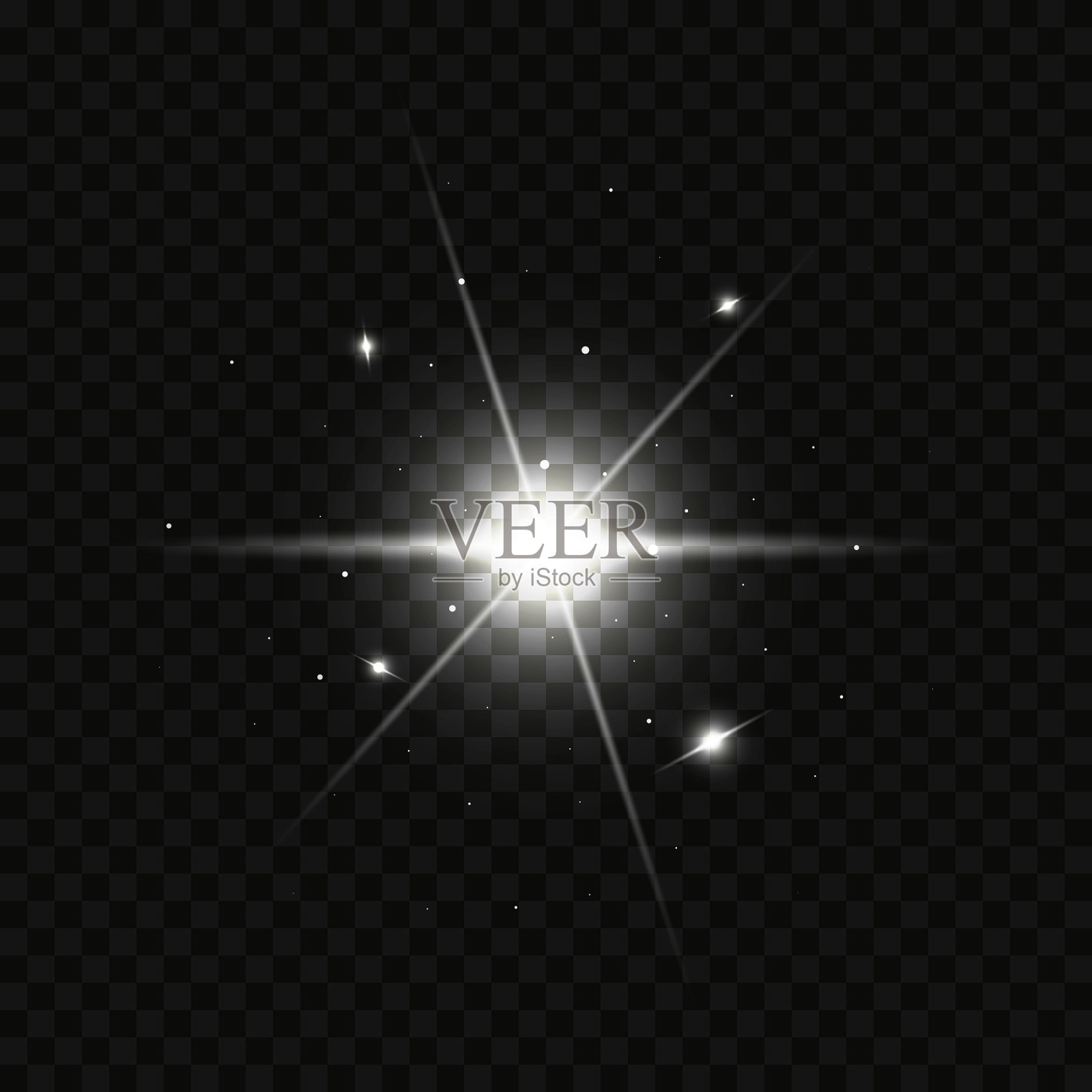 抽象的黑色背景与装饰插画图片素材