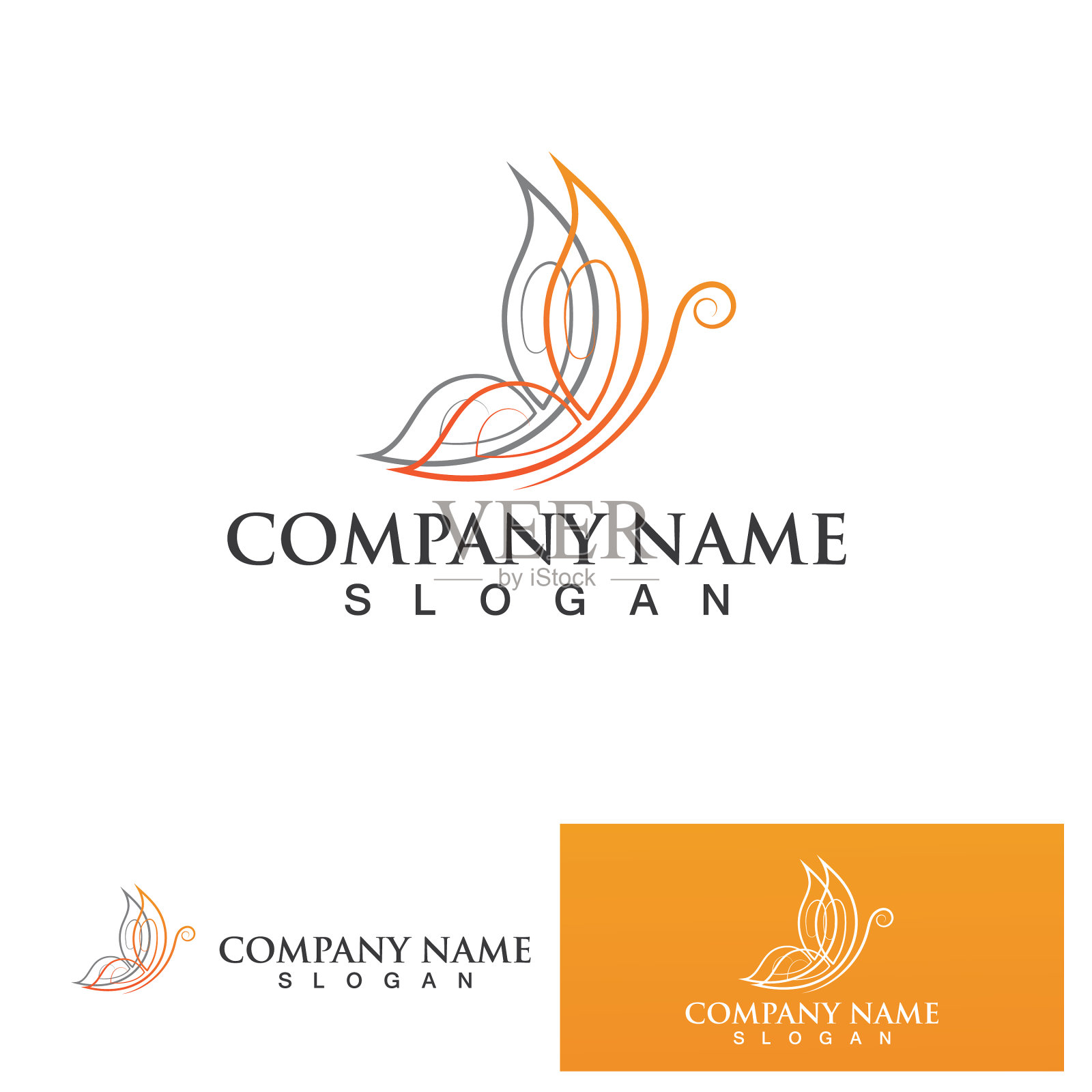 蝴蝶翅膀标志图标设计插画图片素材