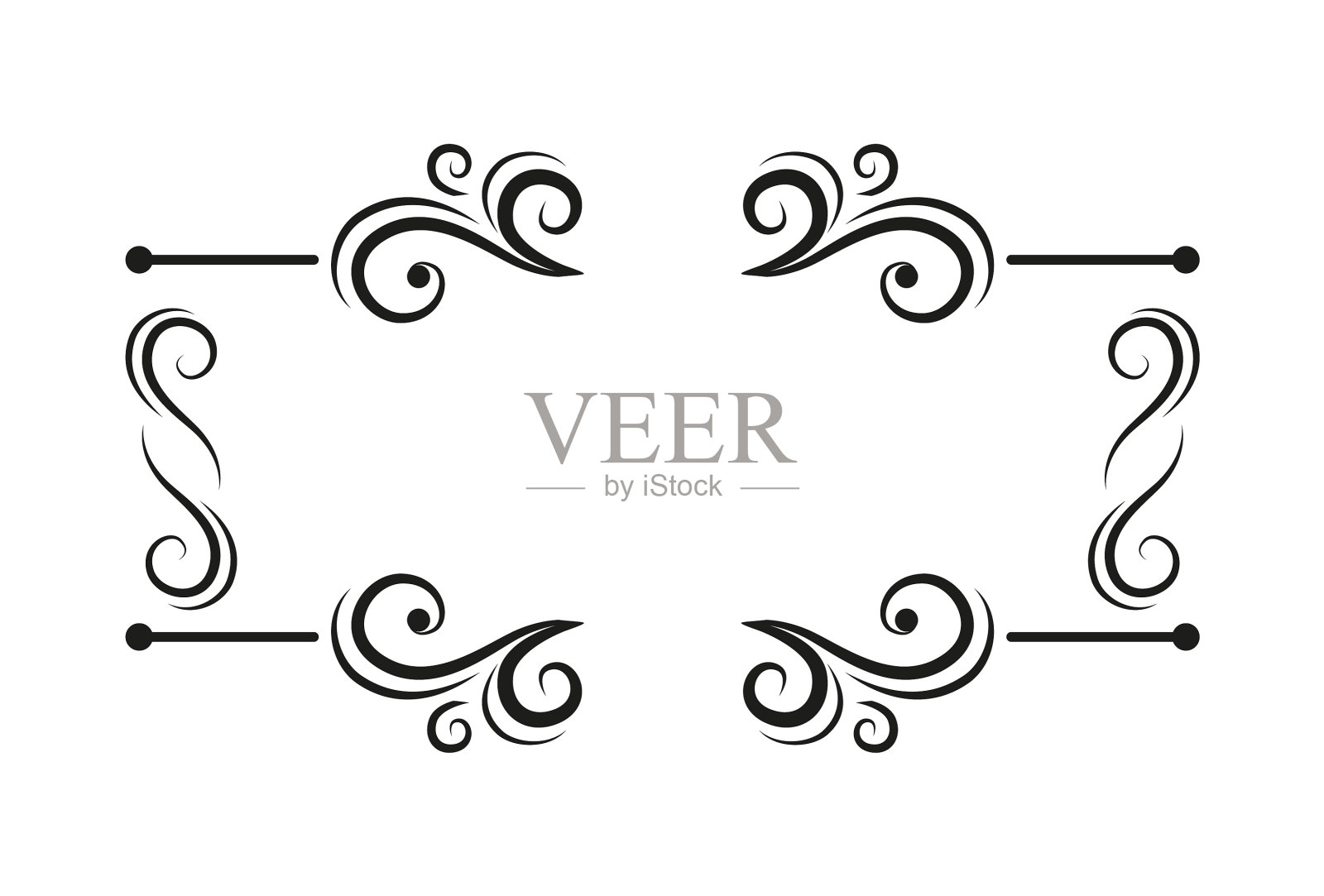 空白模板用于文本隔离文本框插画图片素材