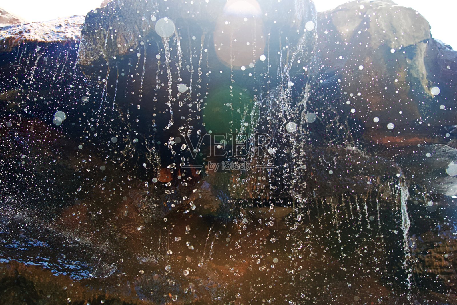 人工瀑布照片摄影图片