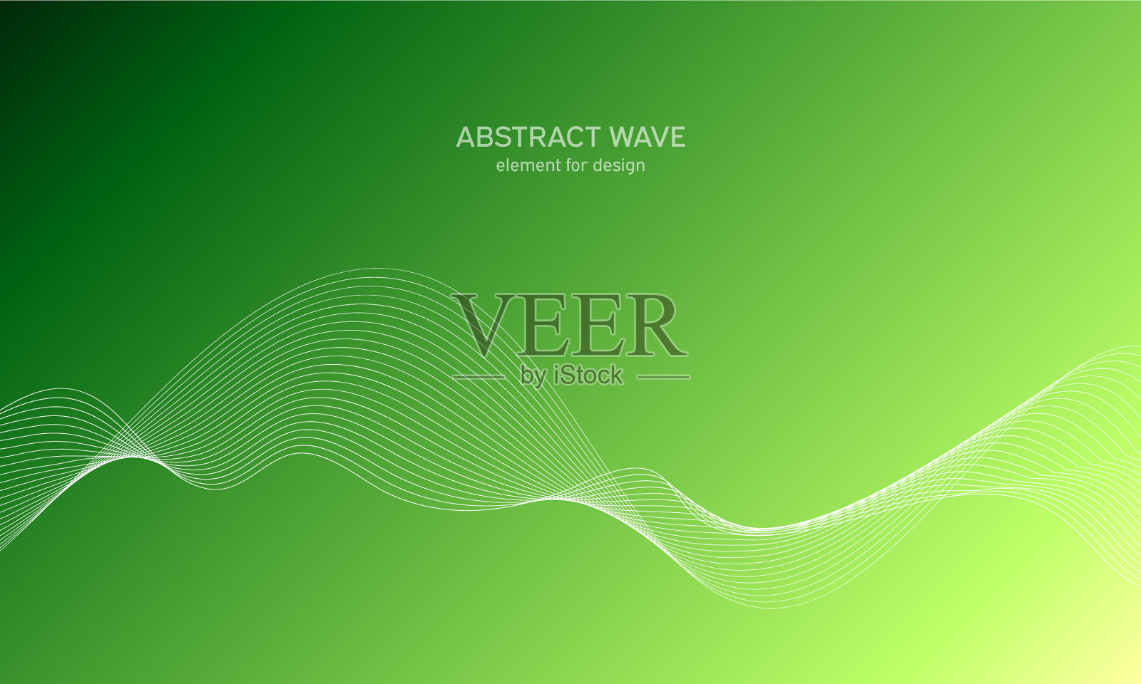 用于数字设计的抽象波元件插画图片素材