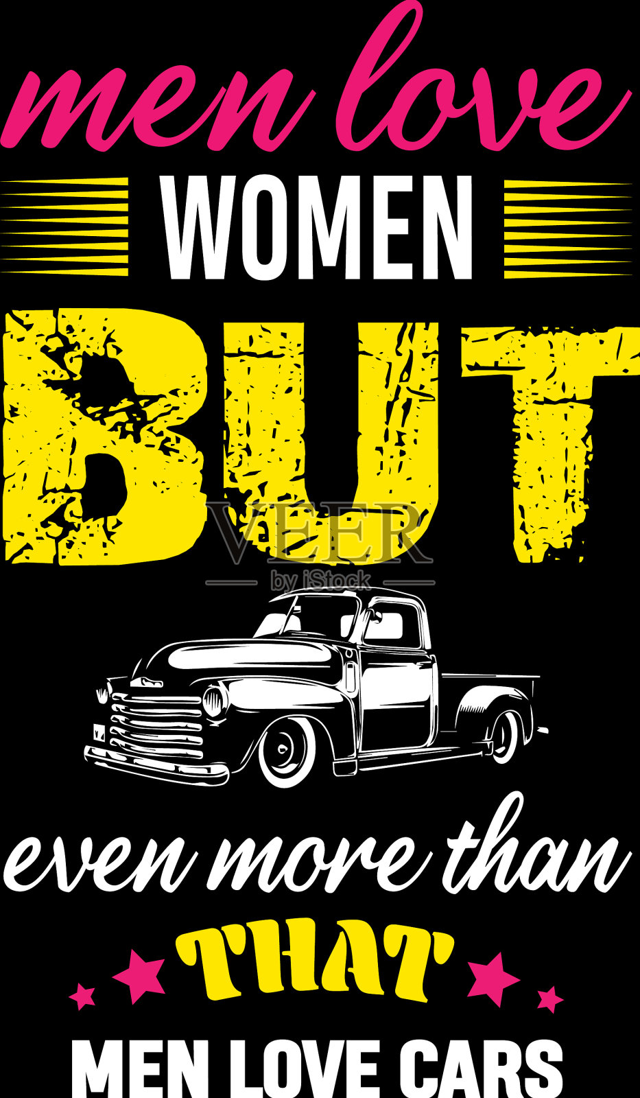 汽车的t恤设计插画图片素材