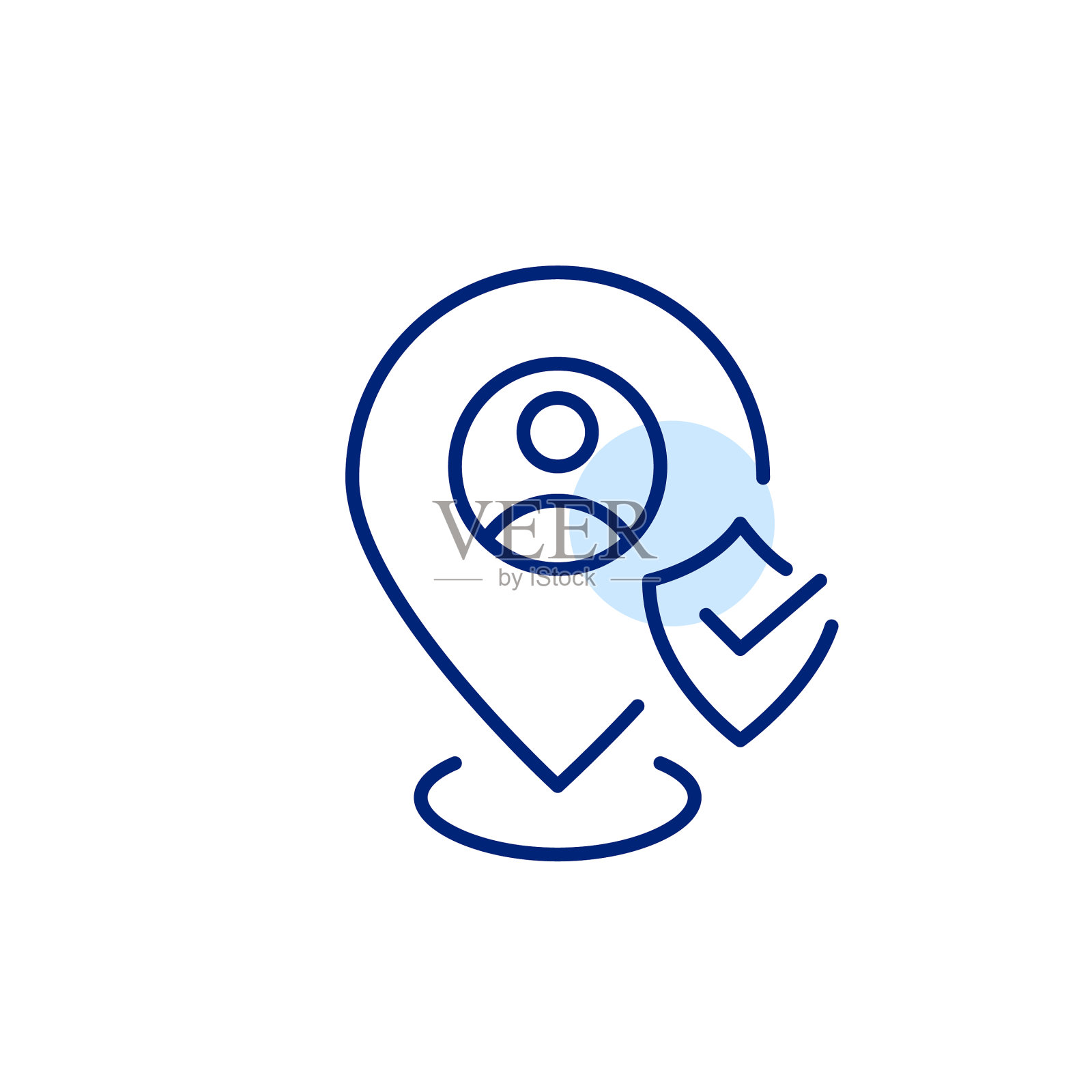 受保护的用户位置像素完美编辑图标素材