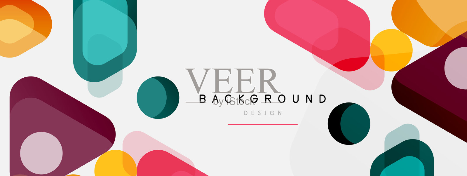 抽象的圆几何形状和圆插画图片素材