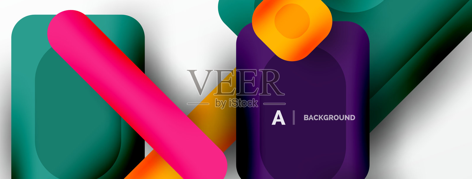 最小的几何抽象背景色彩插画图片素材