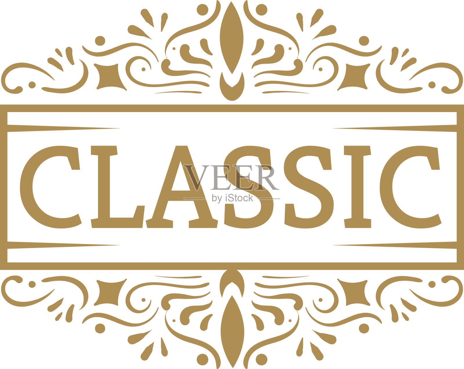 经典的金色标签设计元素图片
