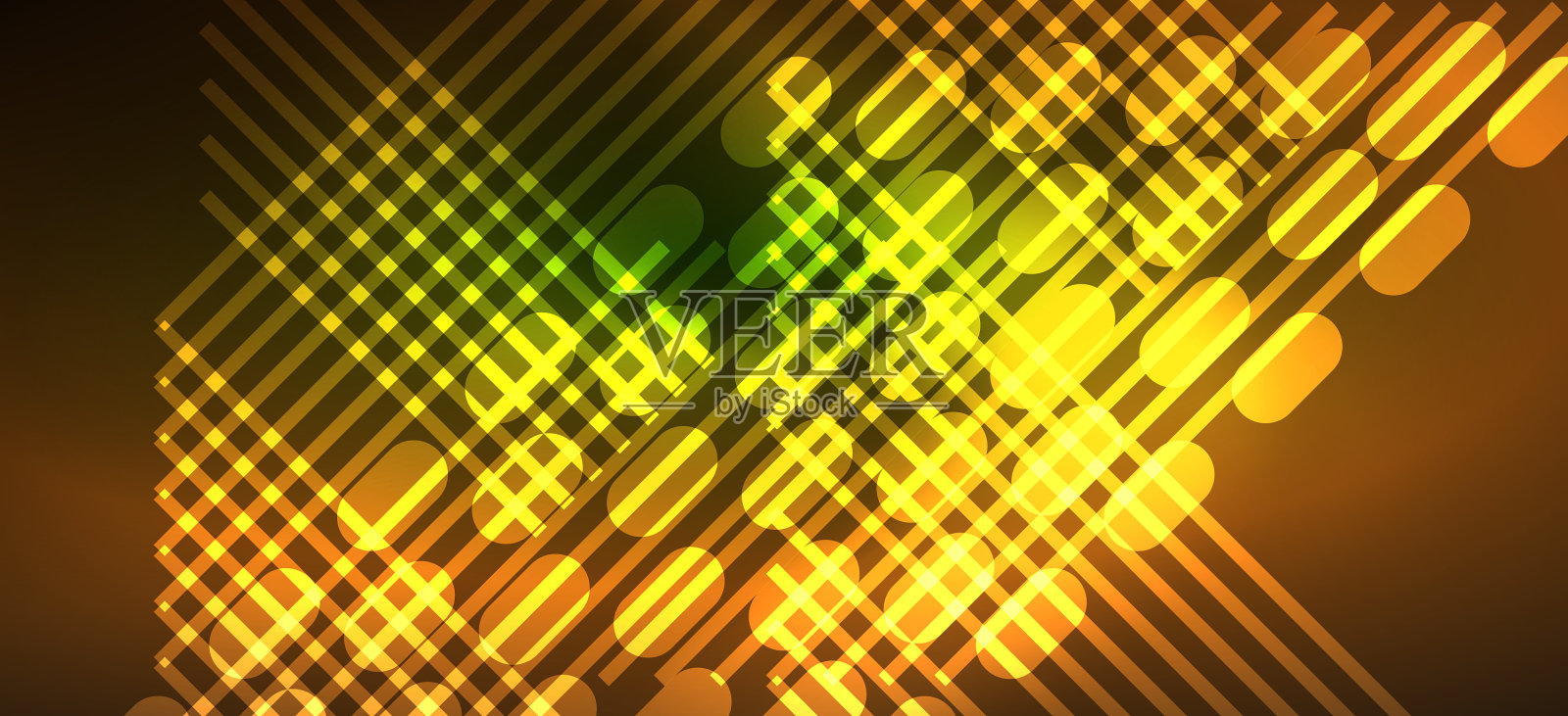 背景壁纸霓虹发光的线条和插画图片素材