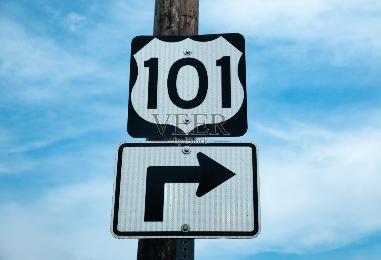 101号公路标志照片摄影图片