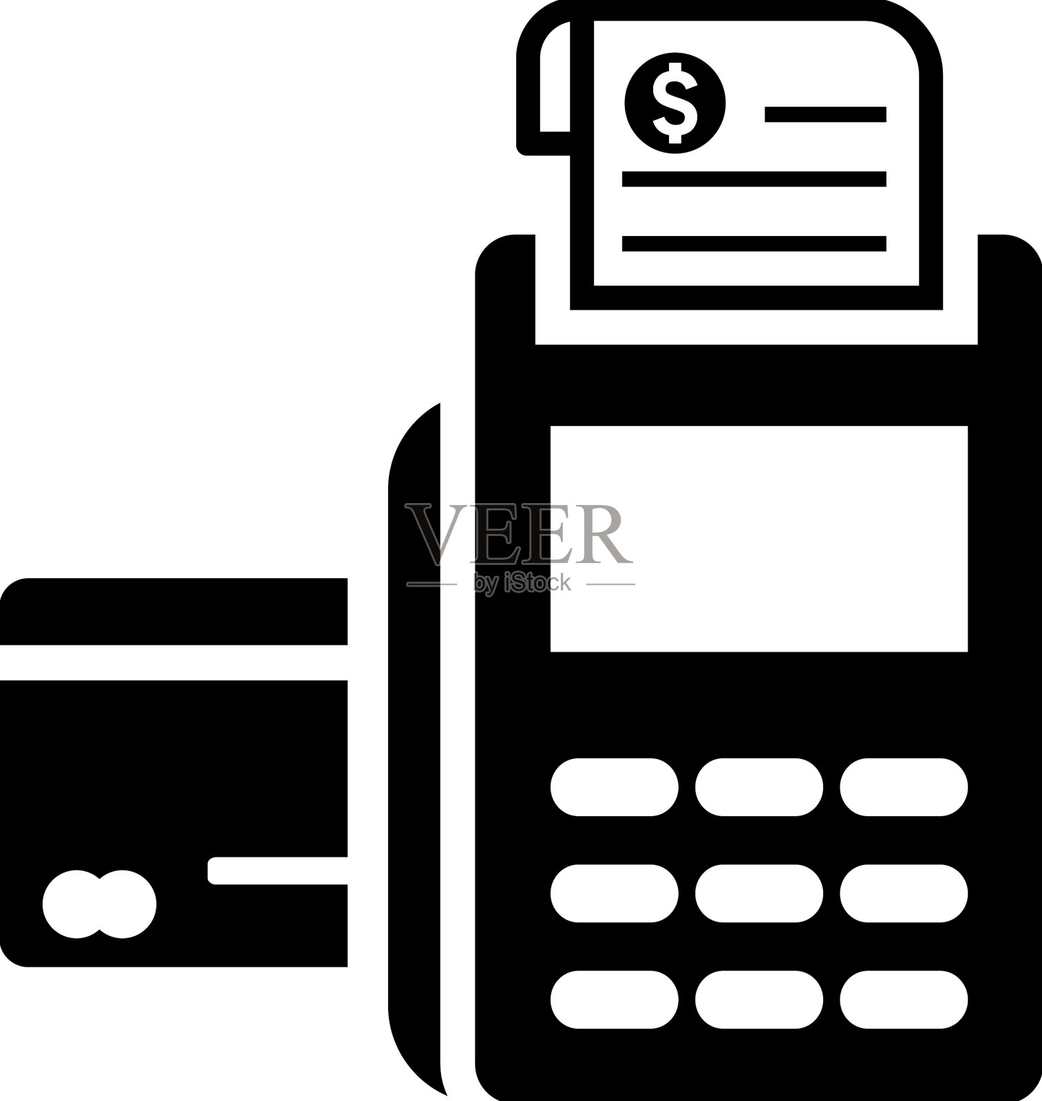 卡支付支付图标黑色图形插画图片素材