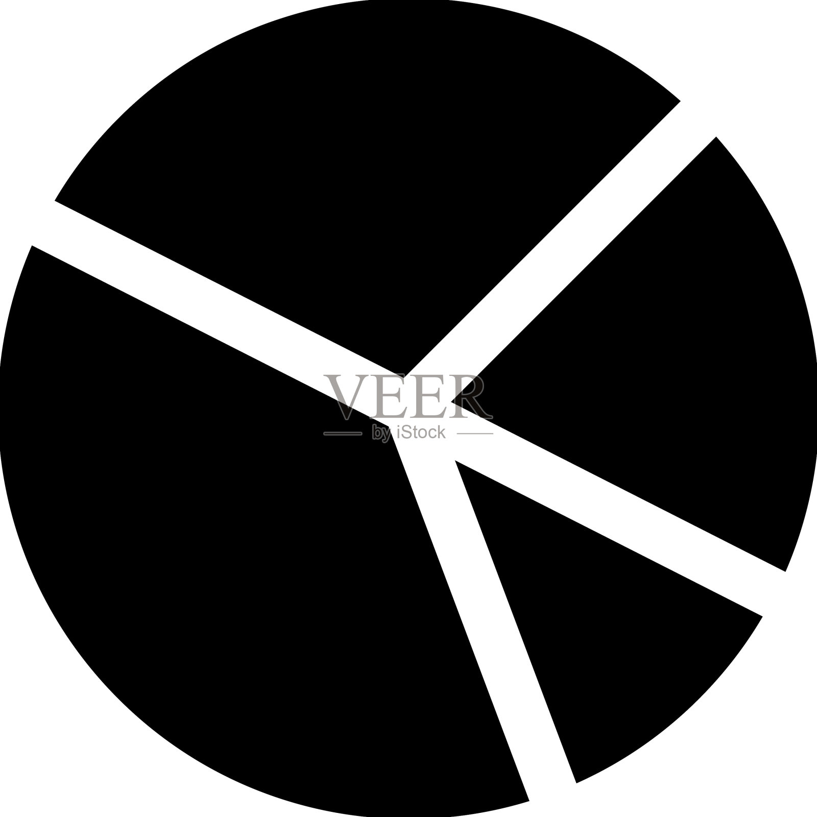 图表图饼图标黑色图形图标素材