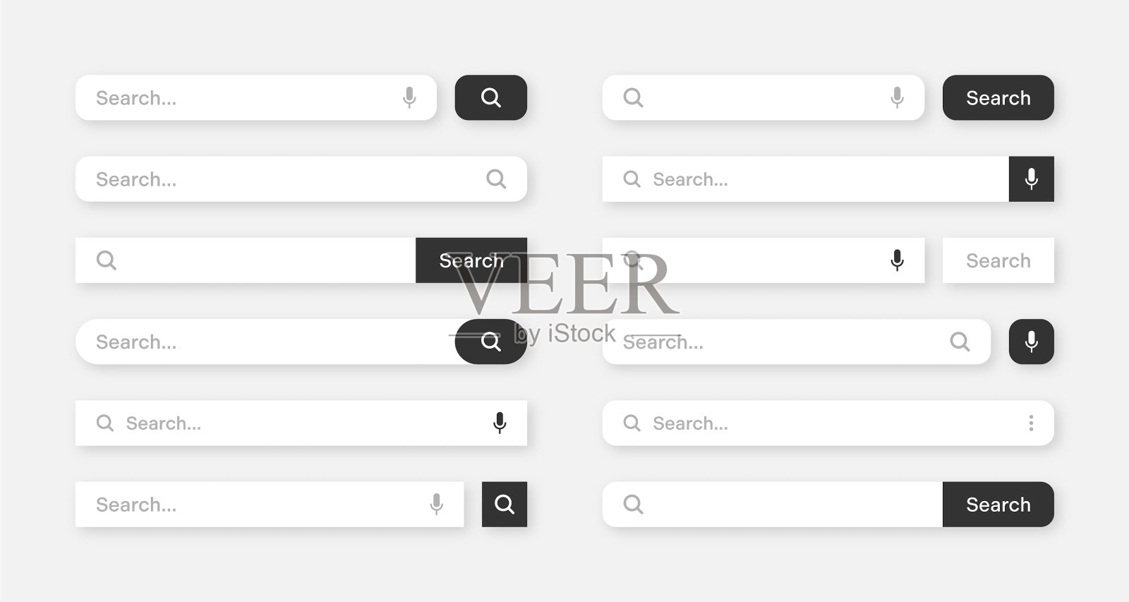 各种搜索栏模板互联网浏览器插画图片素材