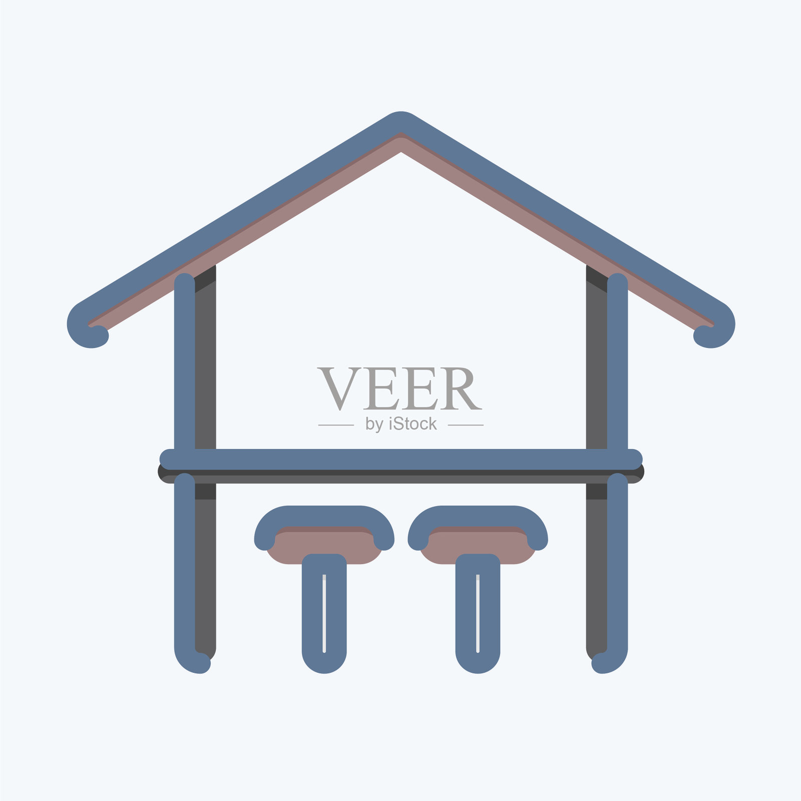 图标栏适合夏季符号涂鸦风格图标素材