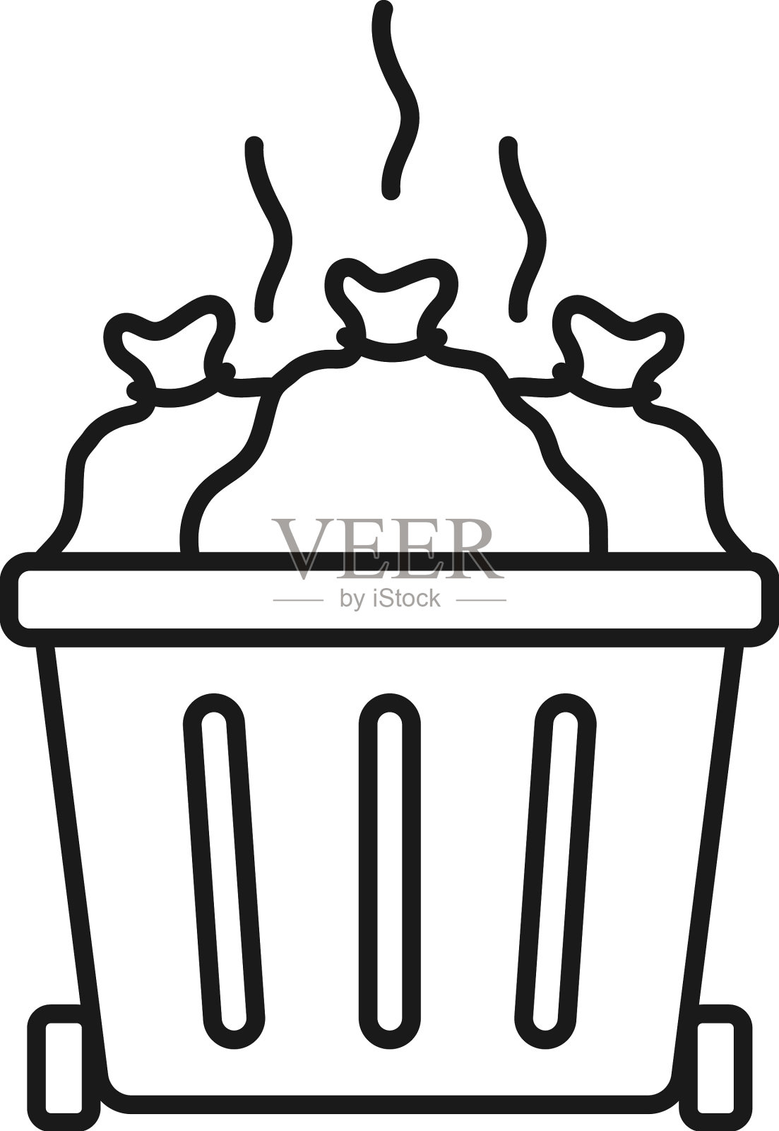 污染线艺术图标设计模板设计元素图片