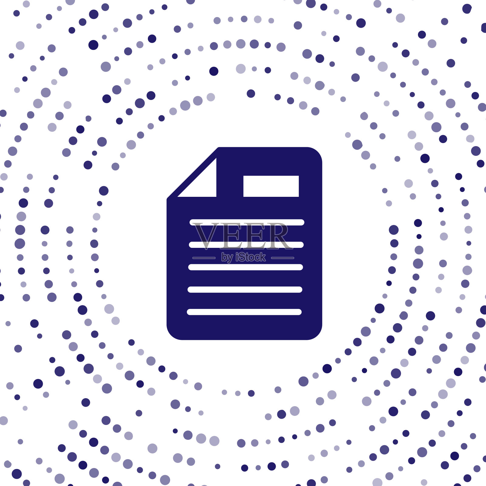 蓝色文件文档图标隔离在白色上插画图片素材