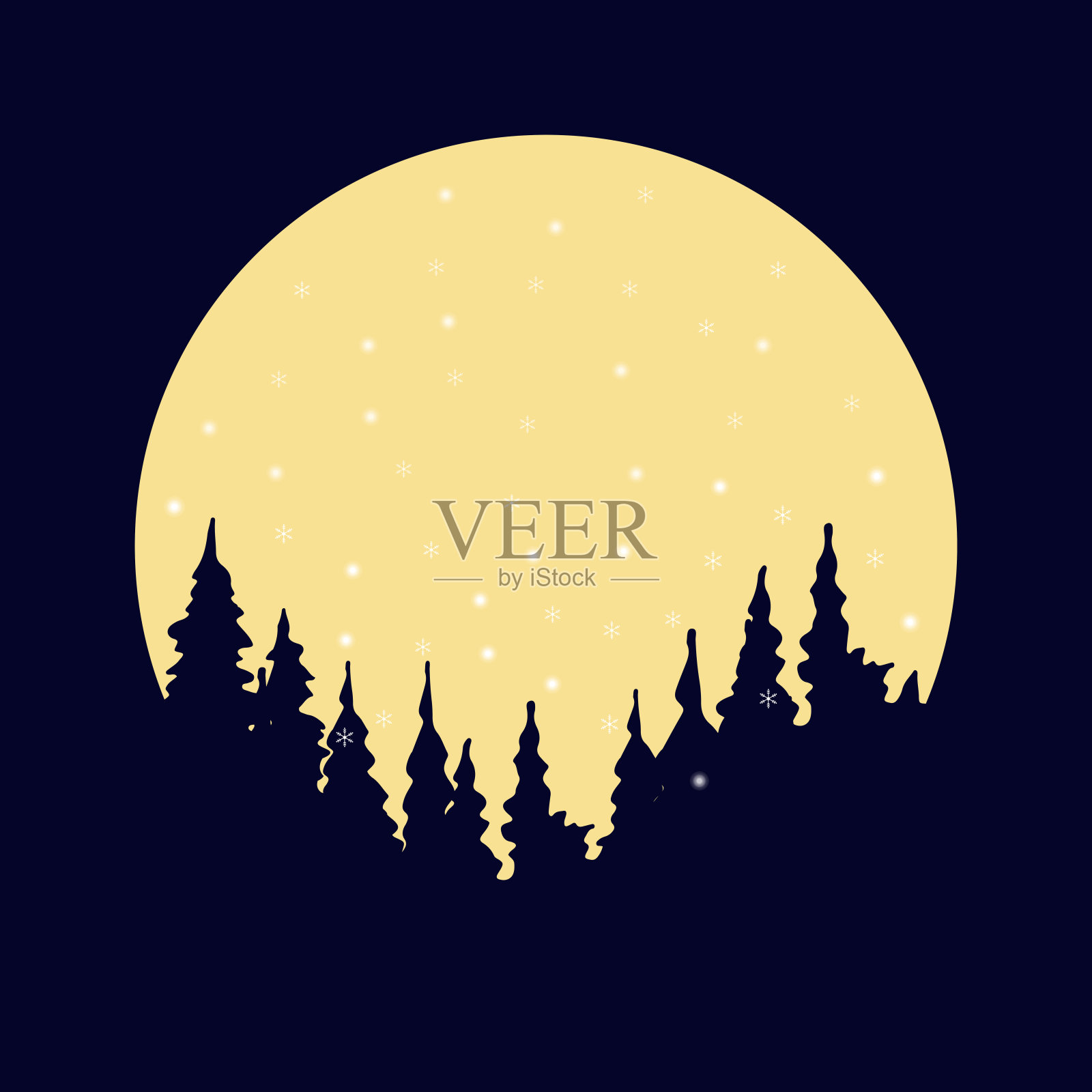 冬天的背景插画图片素材