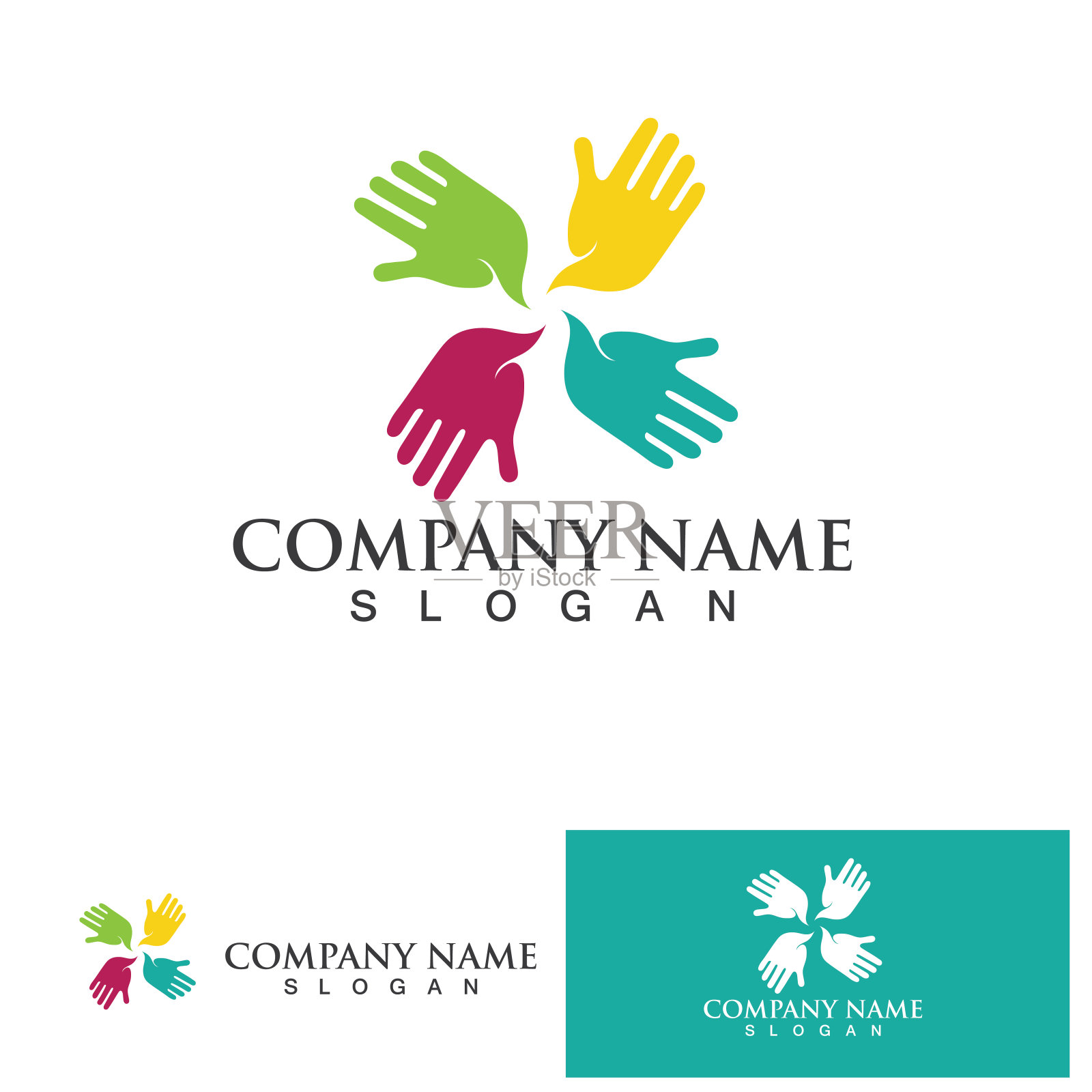 手部护理logo模板矢量图标业务插画图片素材