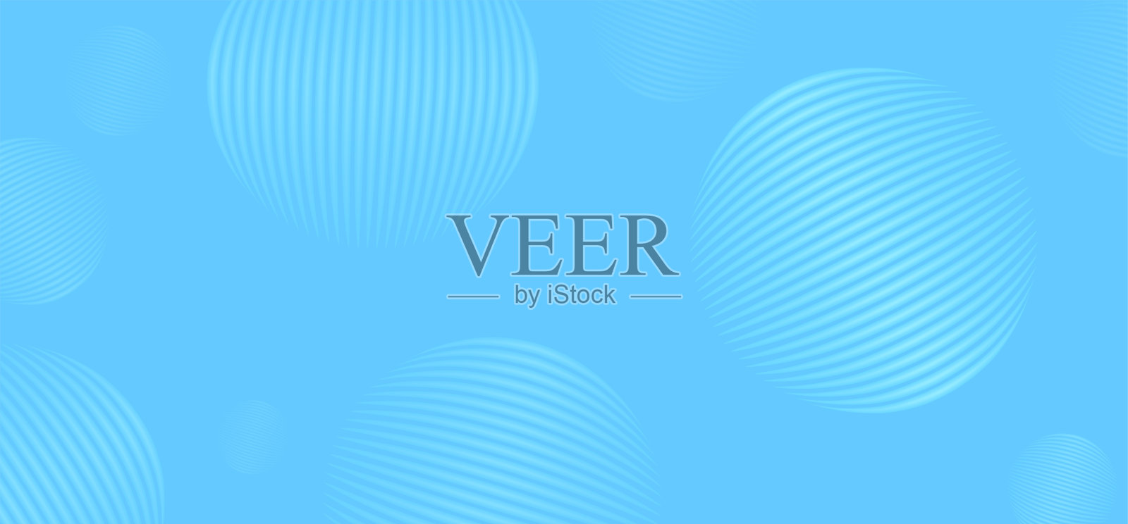 抽象蓝色渐变背景与几何形状元素和圆形光气泡。EPS10的现代和创意设计插画图片素材