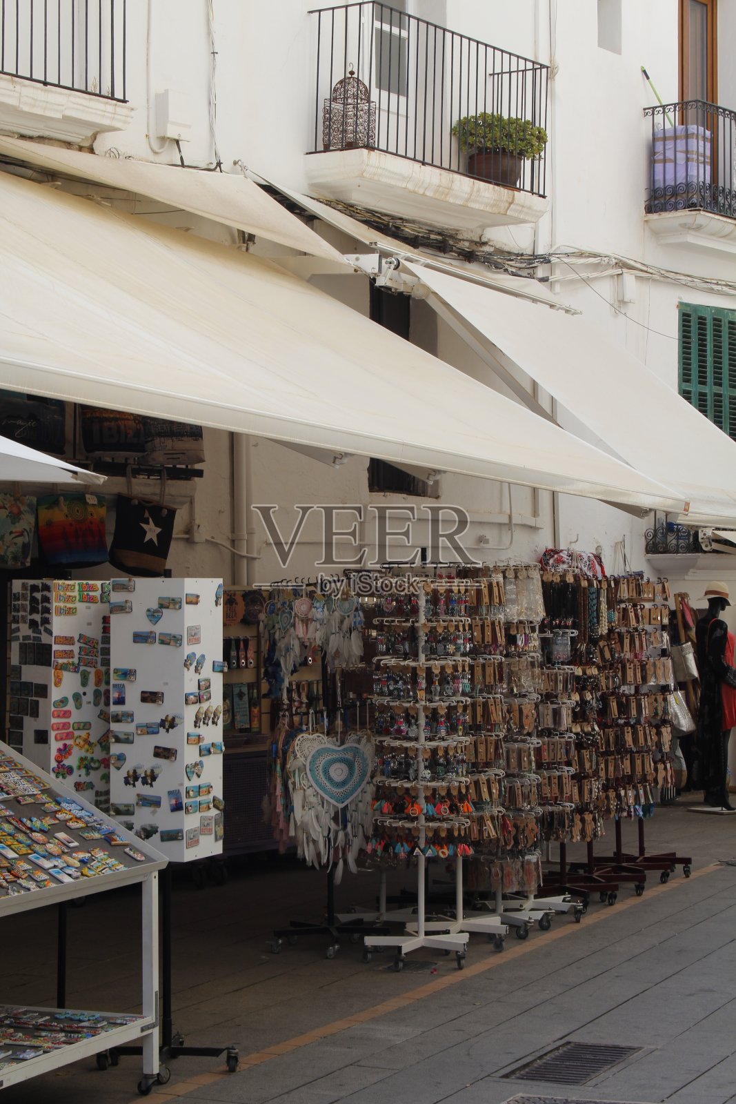 伊比沙岛的纪念品商店照片摄影图片