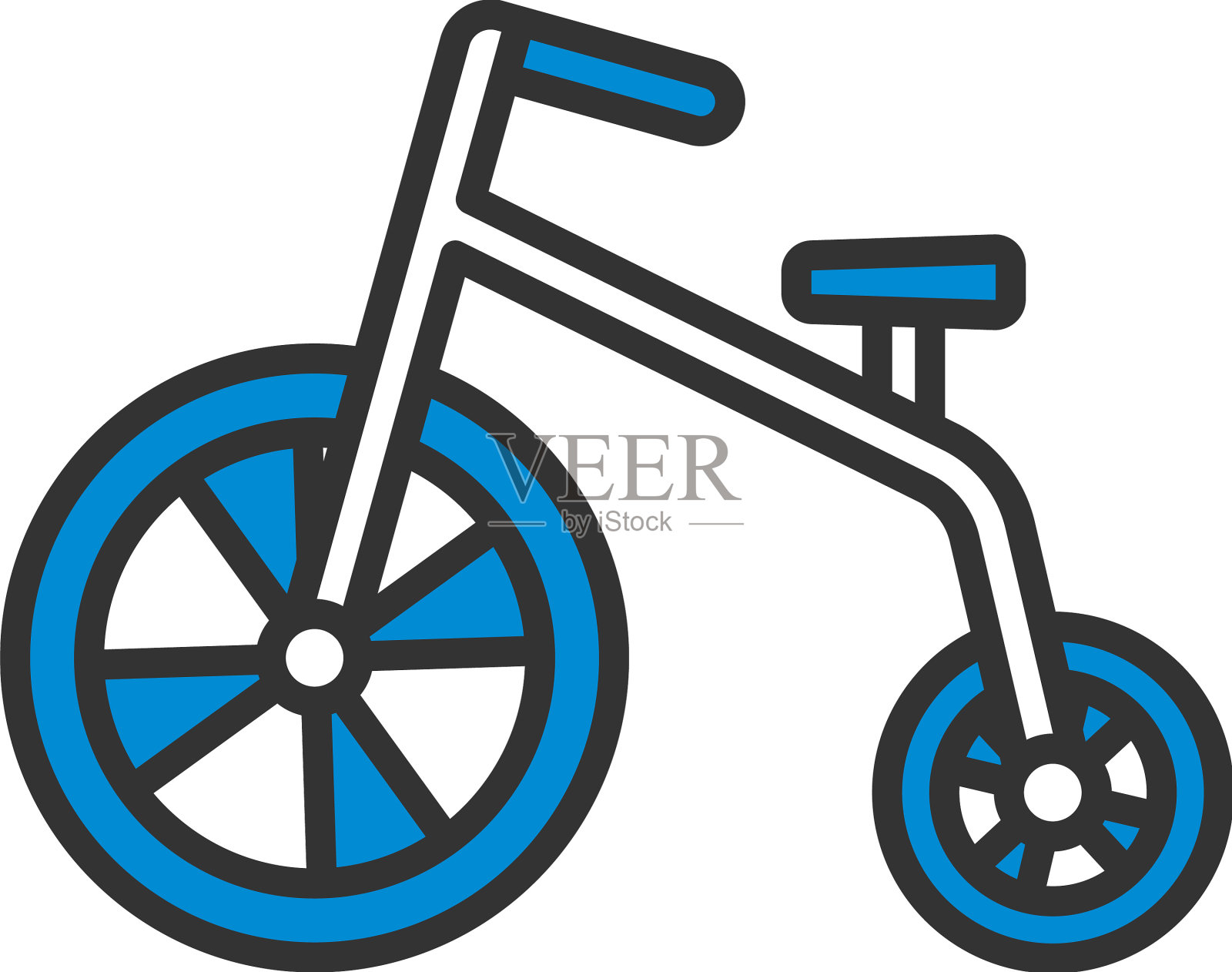 婴儿三轮车图标设计元素图片