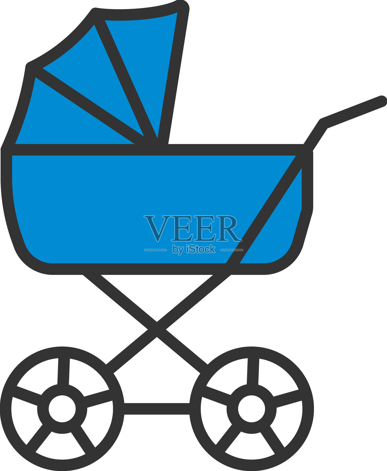 婴儿车的图标设计元素图片