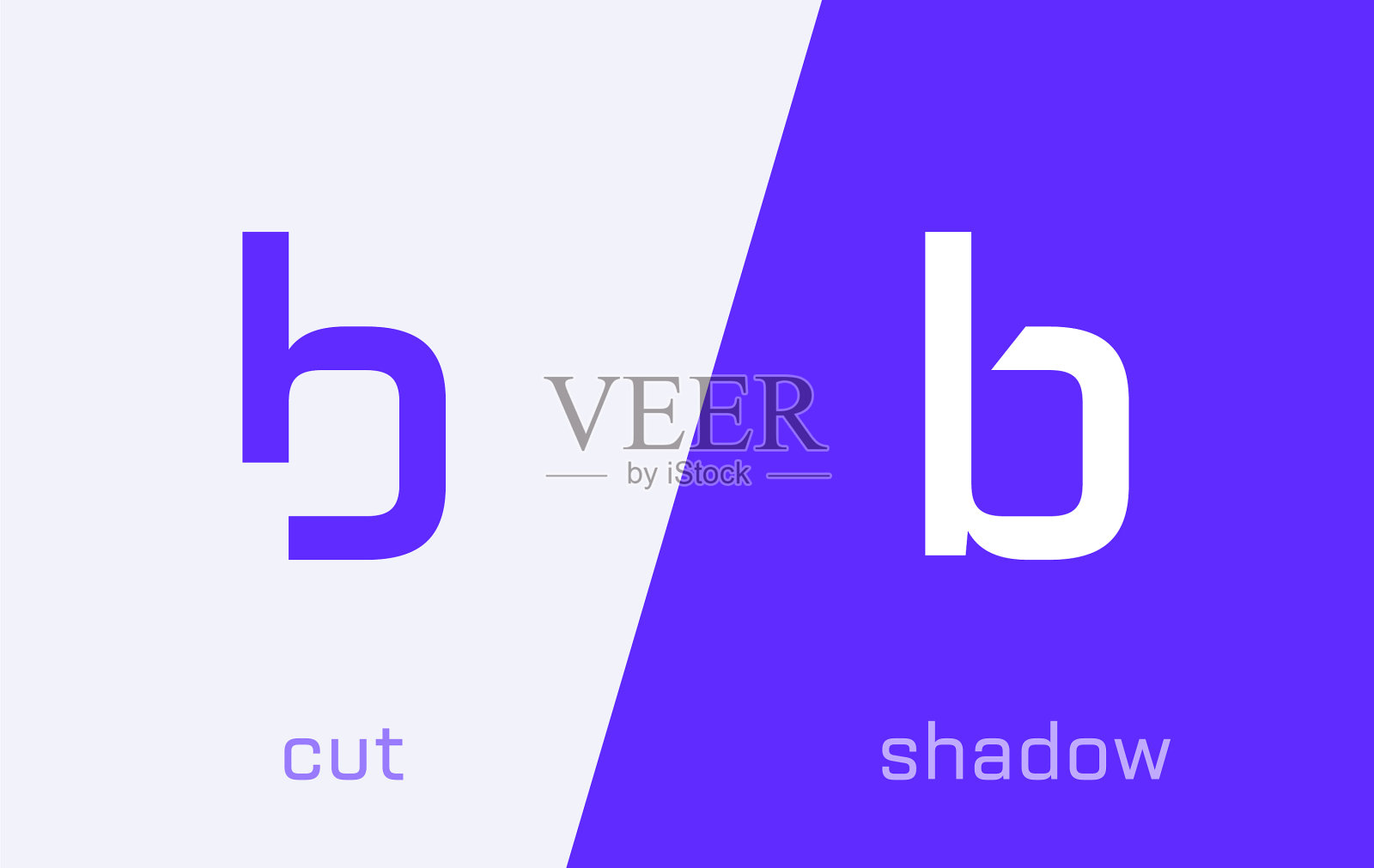 集合字母b最小标志图标设计模板图标素材