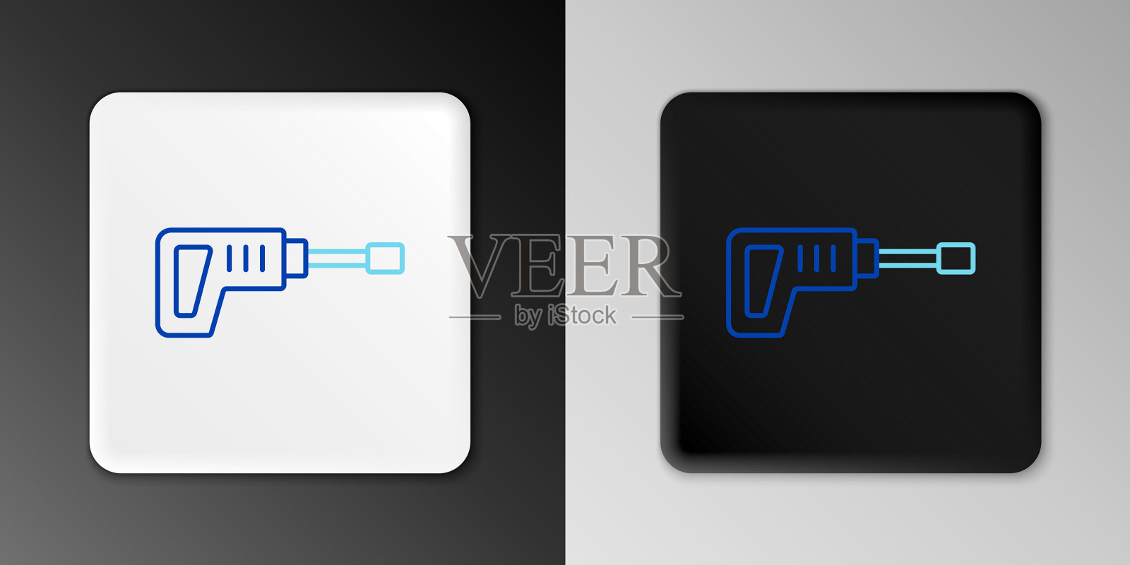 直线电动旋转锤钻床图标图标素材