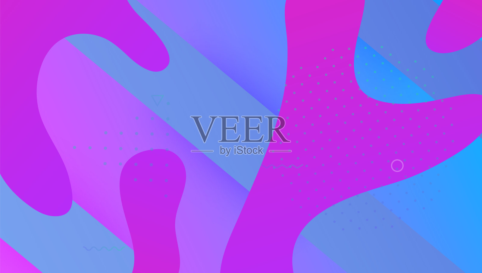 数字的背景。商业插图。蓝色移动形状。Br插画图片素材