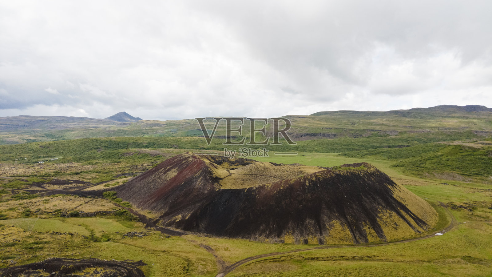 Grábrók火山口照片摄影图片
