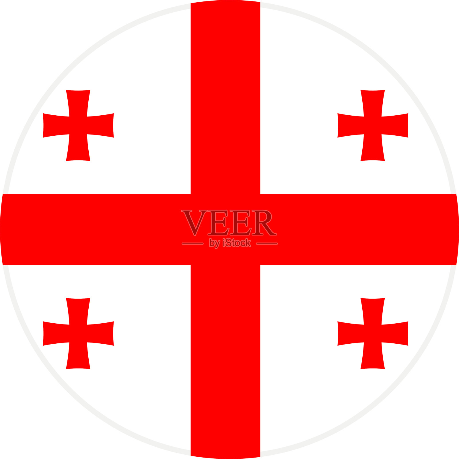 世界国旗，格鲁吉亚插画图片素材