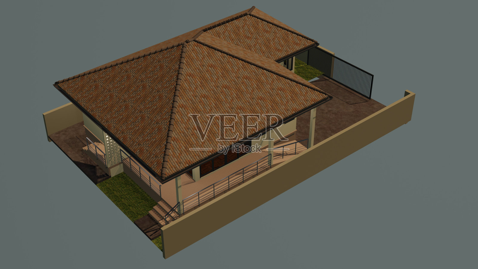 建筑工程三维插图照片摄影图片