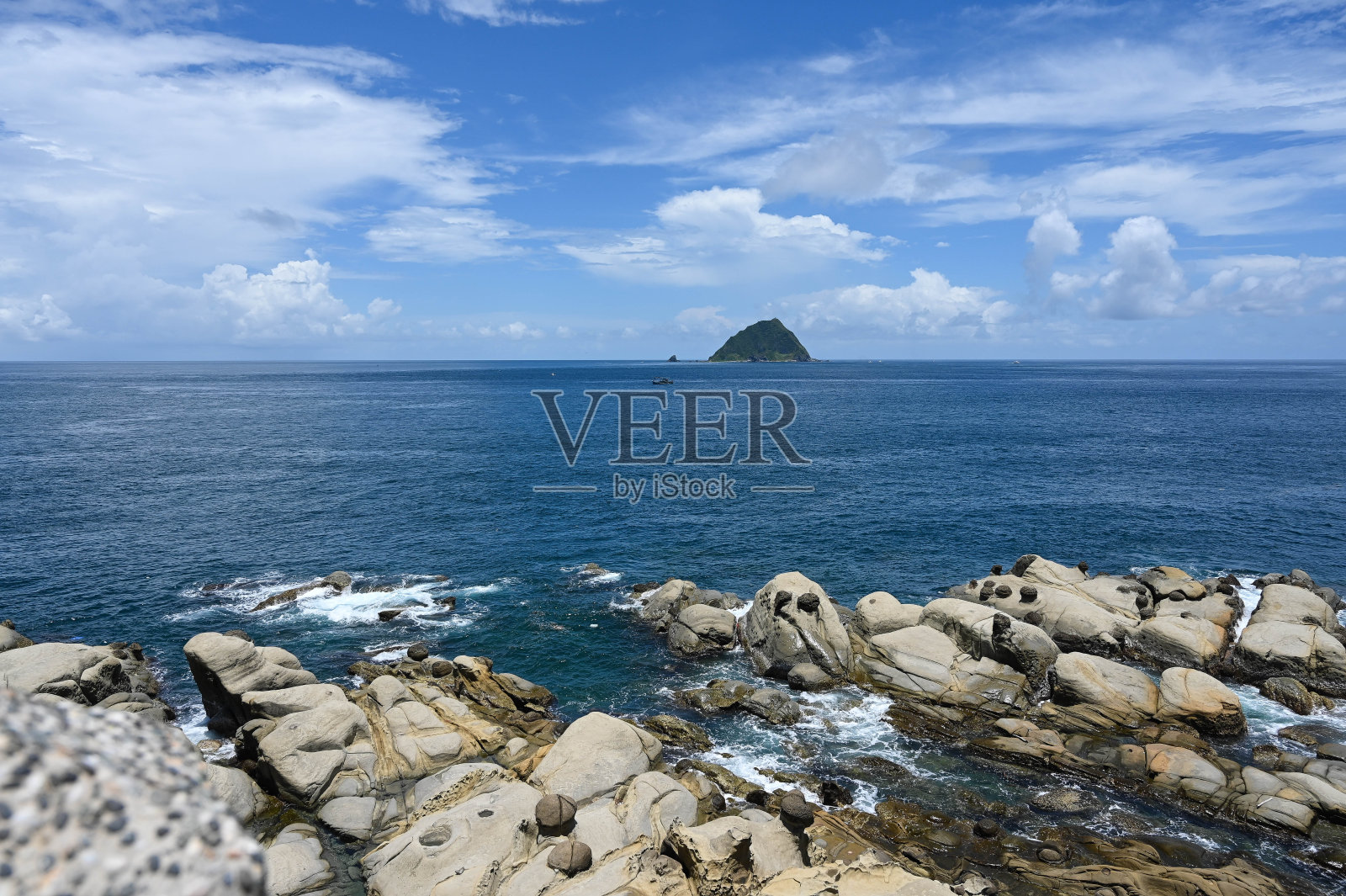 台湾基隆市和平岛公园。照片摄影图片