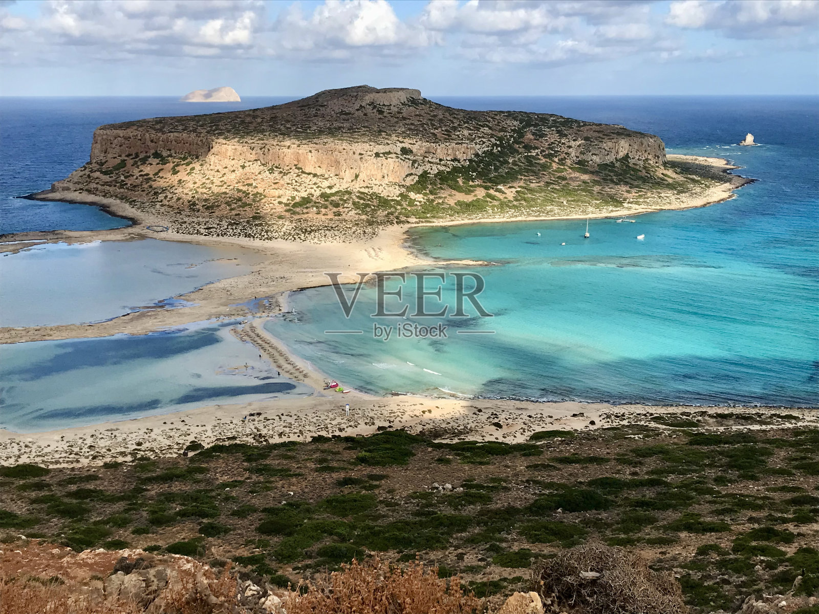 希腊-克里特岛-巴洛斯泻湖照片摄影图片