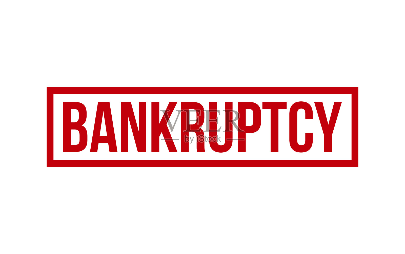 破产橡皮图章图章矢量插画图片素材