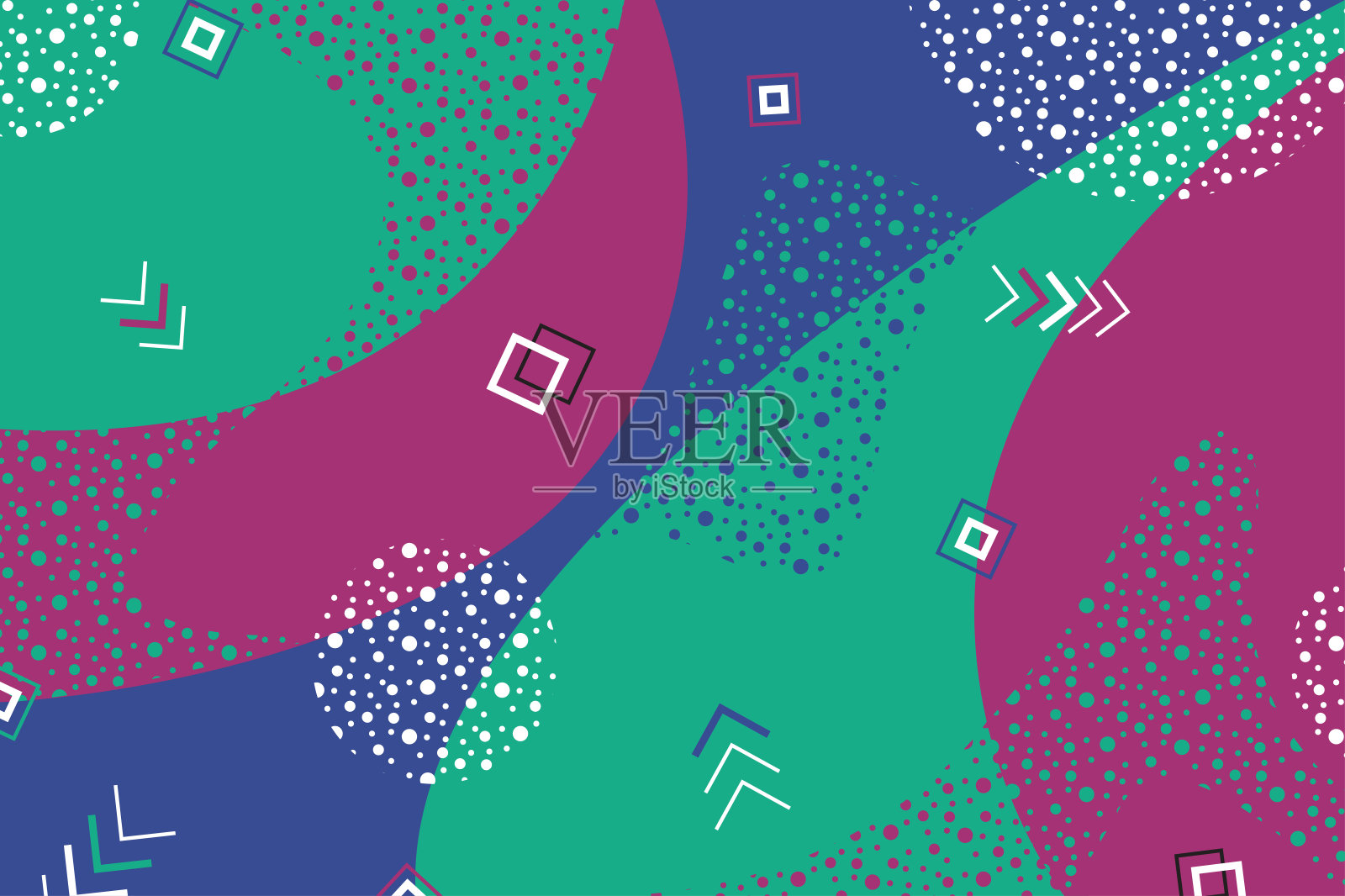 抽象卡通彩色矢量背景，粉彩色插画图片素材