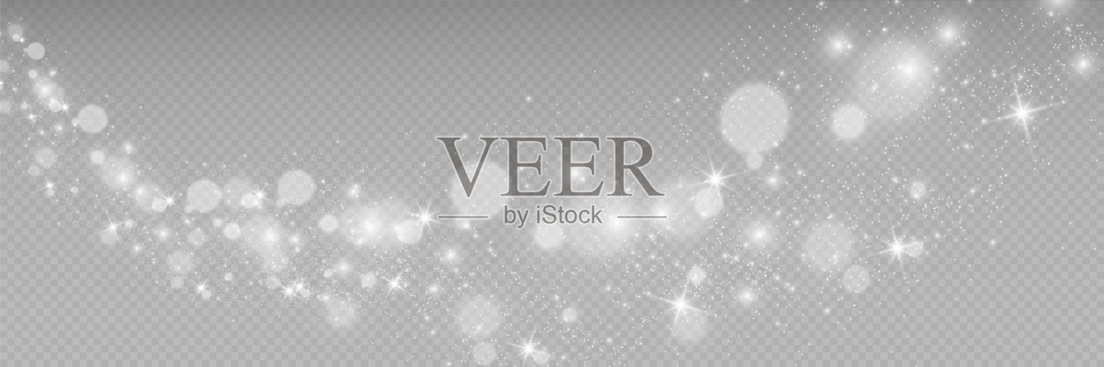 灿烂的金尘矢量闪耀。闪闪发光的装饰品作为背景。插画图片素材